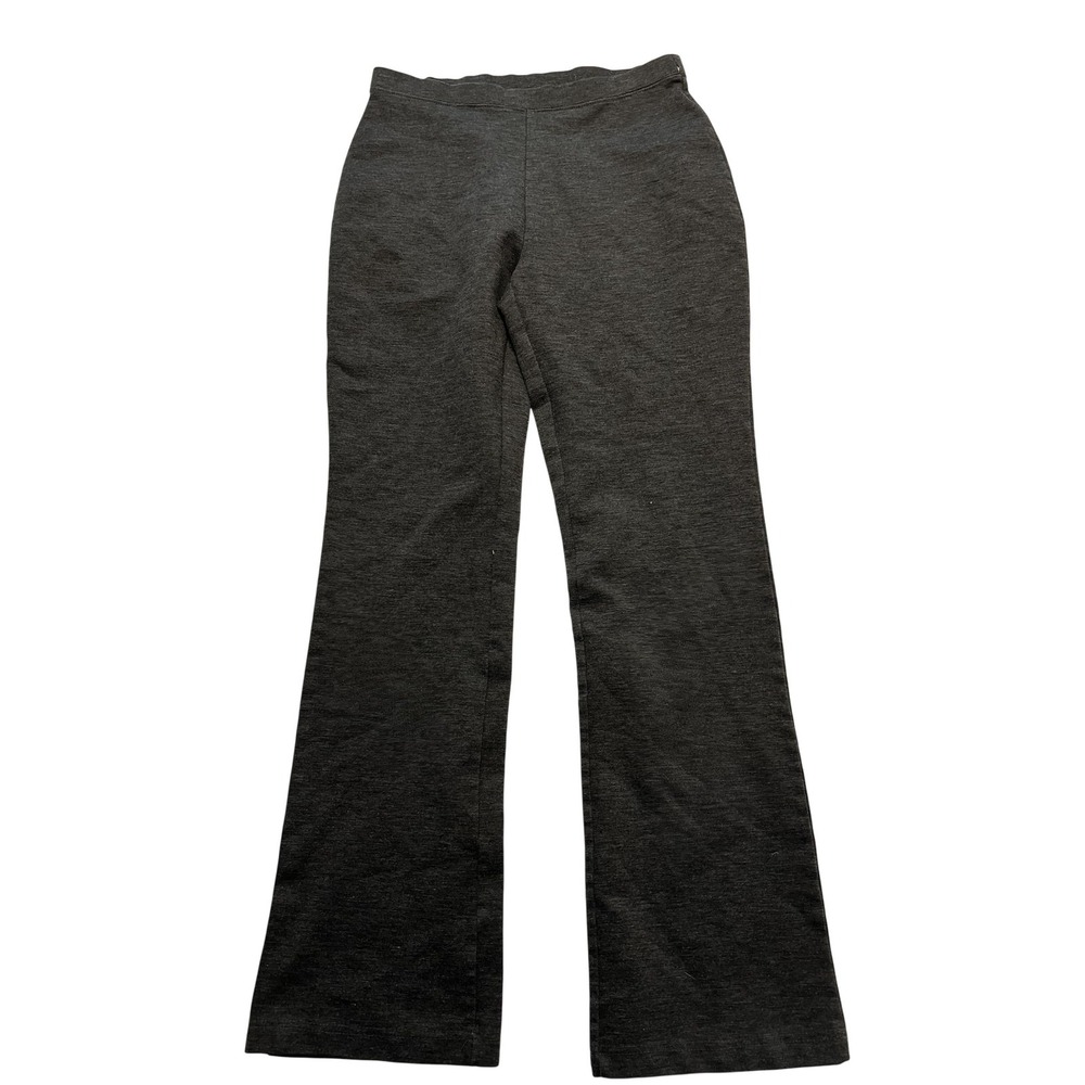 Express Pants Womens Medium Gray Knit Stretch Pull On Flare Leg Lounge‎ Casual